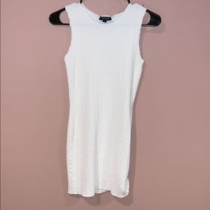 White form fitting dress